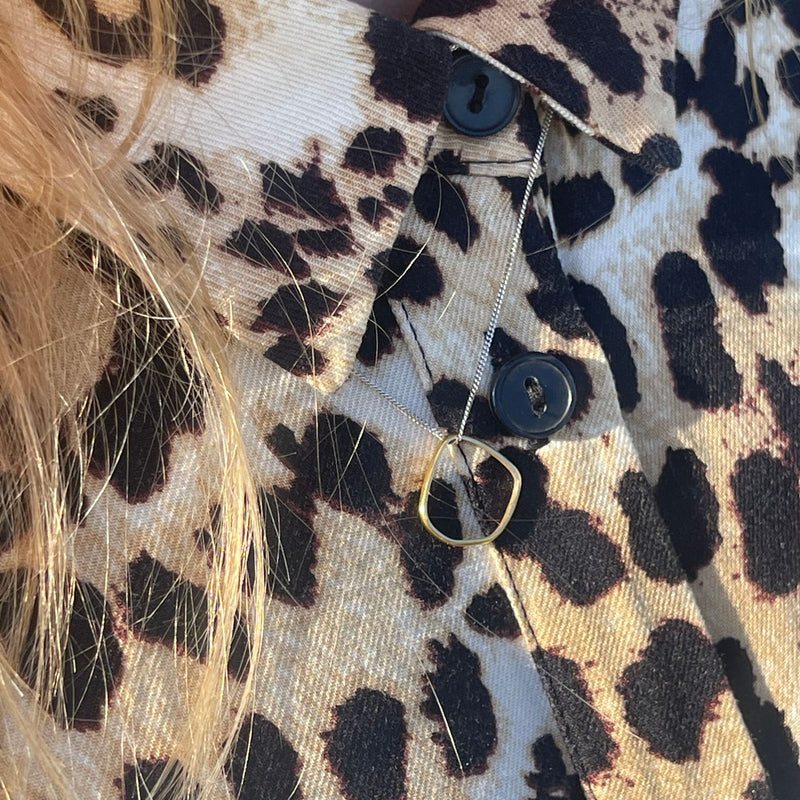 Cave Mini 23ct Yellow Gold Plated Silver Pendant (option 1)