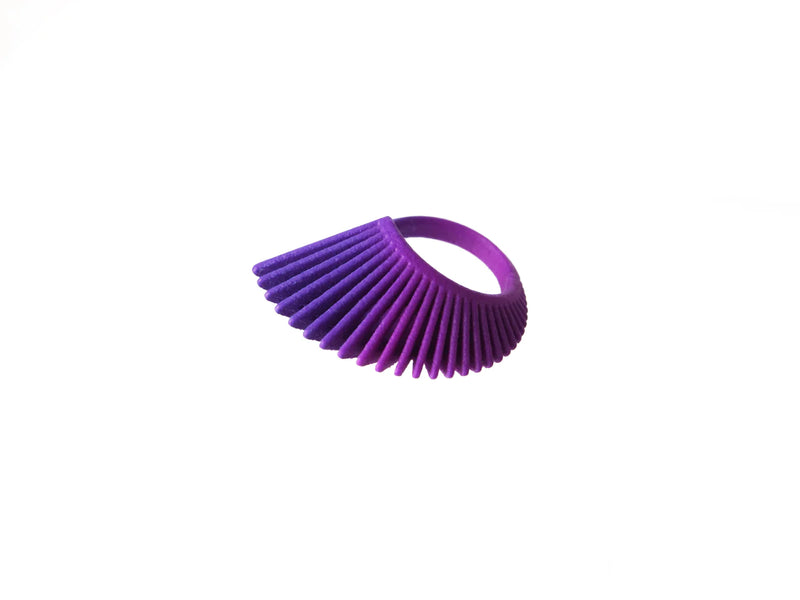 Spiral Ring - Purple Gradient
