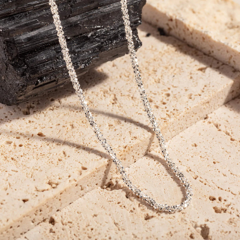 Stardust Silver Layering Chain Necklace