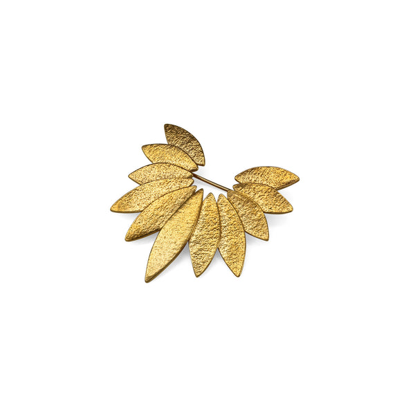 Icarus Fanned Brooch - 18ct Yellow Goldplated