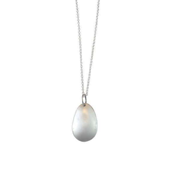 Tear Drop Pebble Necklace, 24ct Yellow Gold Plated Silver