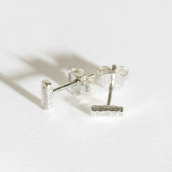 RECYCLED SILVER ANTIQUE BAR STUDS