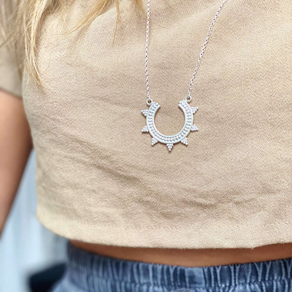 Meeting at Dawn 24ct Yellow Gold Plated Silver Necklace