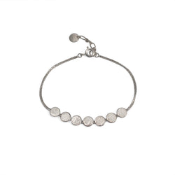 Paillette Skinny Bracelet Silver