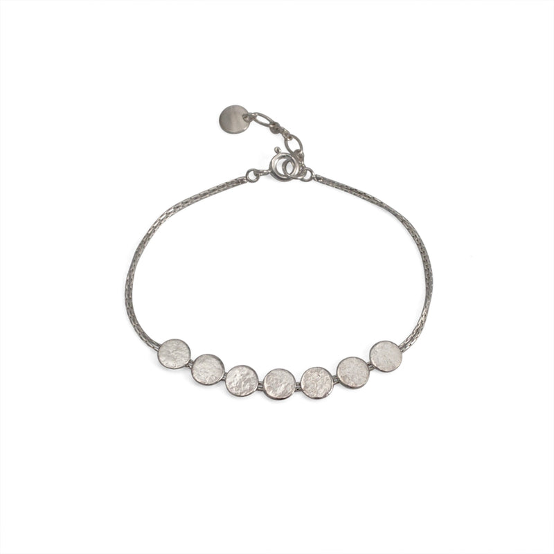 Paillette Skinny Bracelet Silver