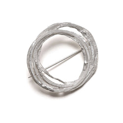 Silver Wrap Brooch